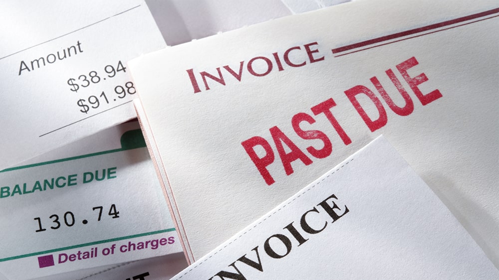 A past due/late bill notice.
