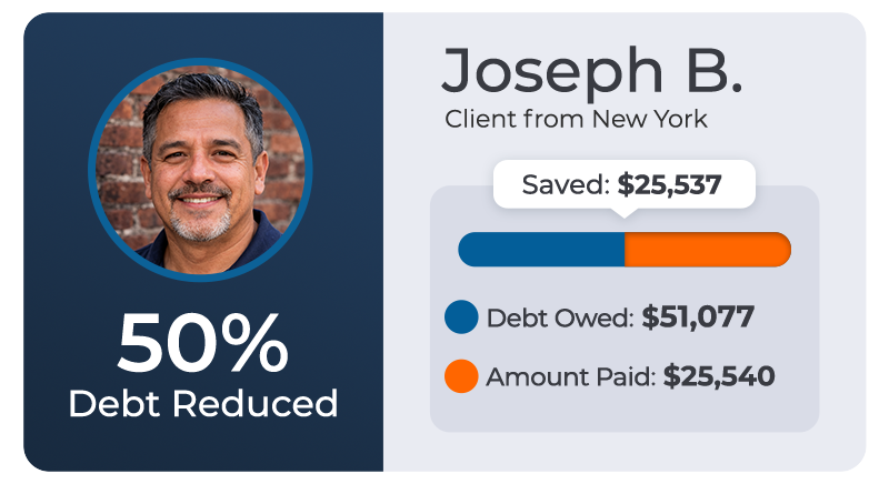 About creditassociates 25 Joseph b. - client from new york - saved $25,537