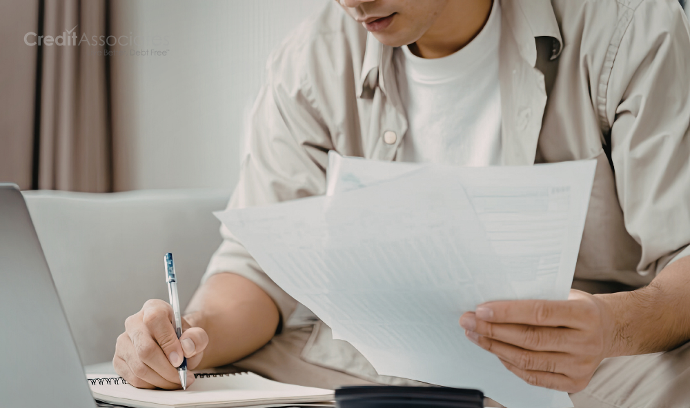 A Business Owner Reviewing Paperwork